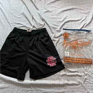 Eric Emanuel EE Shorts Black / Varsity Red Size Medium